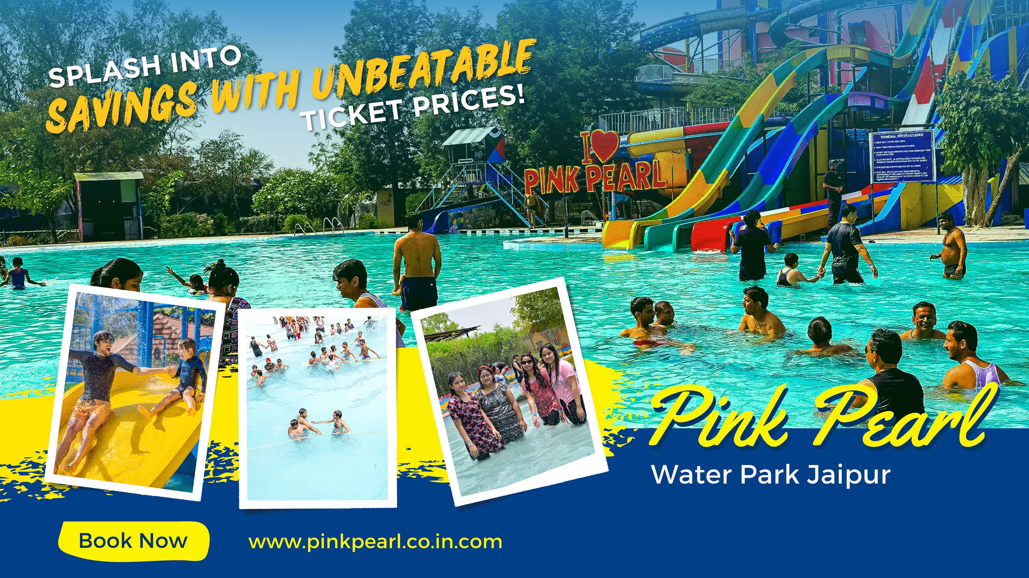Splash Into Savings with unbeatable Ticket Prices Pink Pearl Water Park in Jaipur